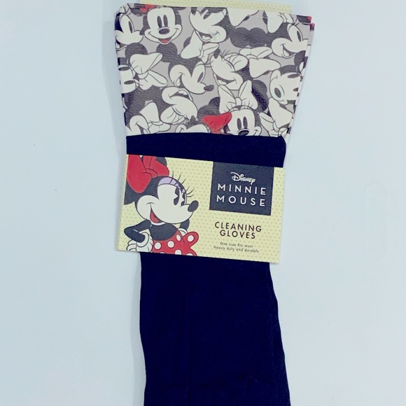 Disney Minnie Mouse Cleaning Multi Purpose Latex Gloves Black One Size Unisex - Picture 4 of 6